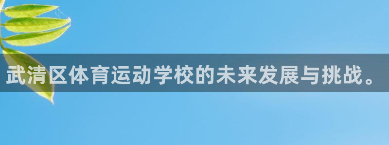 J9官方正版app五金厂：武清区体育运动学校的未来发