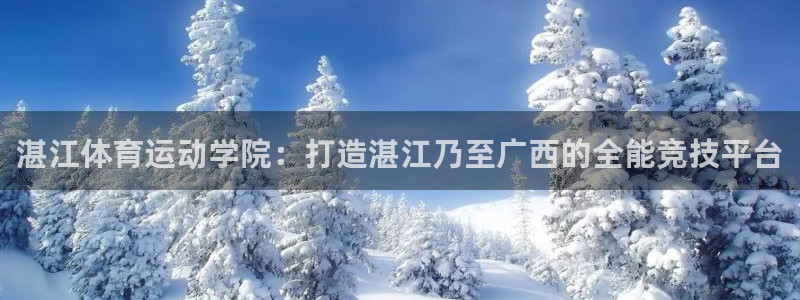 J9官方正版app娱乐40996：湛江体育运动学院：打造湛江