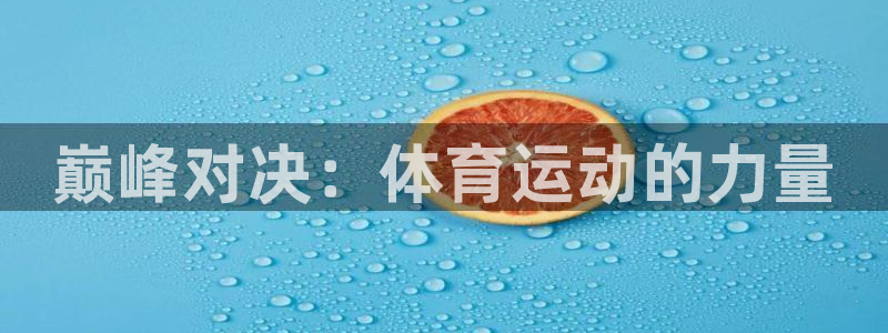 九游官网用户中心：巅峰对决：体育运动